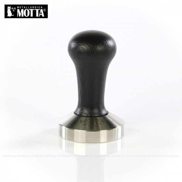 Πατητήρι καφέ 57mm motta με ξύλινη λαβή και βάση απο ανοξείδωτο ατσάλι , χρώμα μαύρο, 8100 (8007986081025)
