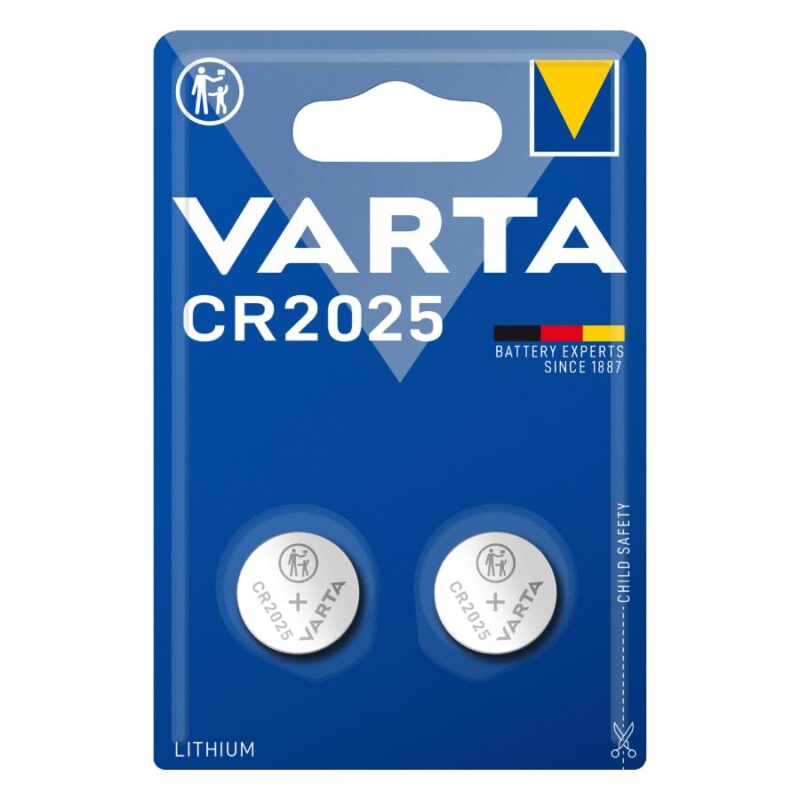 Μπαταρίες λιθίου 3V CR2025 varta x2 (4008496746422)