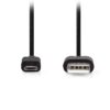 Καλώδιο nedis CCGL60500BK20 USB-A male to USB Micro-B male, USB 2.0, 2m, μαύρο χρώμα (233-2615)