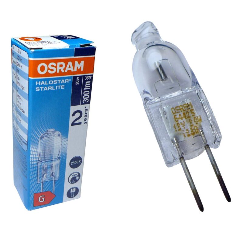 Λάμπα αλογόνου 20W G4 12V 2800K 300lm osram 64425 S halostar για απορροφητήρα κ.ά.